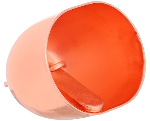 NIYANGLE Campanelli Anti-smarrimento per Animali da Fattoria, Campane Agricole in Ferro Rosa Oro, Accessori per Pascolo Suono Forte per Mucche, Cavalli e Pecore, Ornamenti per Collari