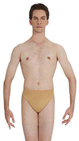Capezio Herren Self Lined Thong Dance Belt, Natürlich, Medium