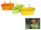 Dipamkar L33 CM Set of 3 Hanging Plant Pots Over Fence Planters Metal Hanging Planters With Drainage Holes