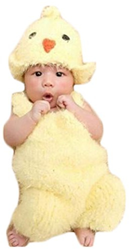 Vedory Unisex Newborn Baby Girl Boy Outfits Crochet Cute Chick Clothes Photography Props Hat Pants