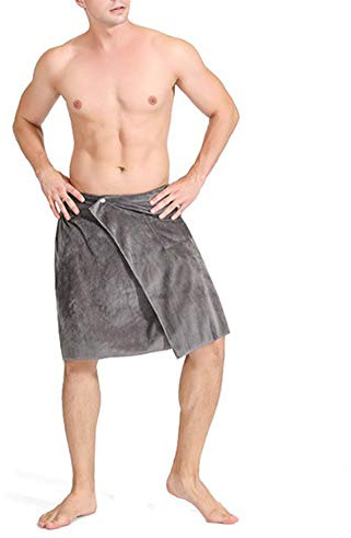 keepmore Toalla para Hombres Sauna Kilt para SPA, Fitness, Viajes, baño, Sauna, Ducha, Playa, natación, Surf