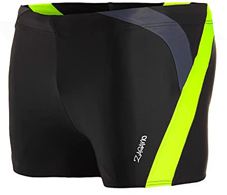 ZAGANO Adam Lipski Swim Trunks Men Swim Trunks 2375 - Maillot de Bain Homme Maillot de Bain - Short de Bain Garçon - Boxer Bad Beach pour Homme - Short de Plage(Le Noir, S)