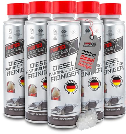 NanoBorTeX 5x Hochleistungs DIESELPARTIKELFILTER-REINIGER Diesel DPF REINIGER BOR 300ml