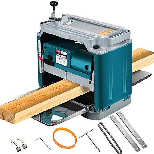 Cepilladora de sobremesa, cepilladora de Espesor de Madera de 1850 W, cepilladora de carpintería de 8500 RPM y 15 amperios, Velocidad de Cepillado de 6 m/min, para Cortar Madera, c