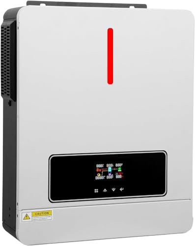 6200W Hybrid Wechselrichter 48V mppt Solarladeregler mit WiFi, mit 120A MPPT Solarregler Max.PV-Eingang 500V, Arbeit mit 48V Blei-Säure und Lithium Batterien (6200w 0% MwSt)