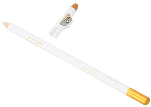 Professioneller Bartstiftfüller Männer, Bartstift mit Spitzer, Bartstiftformung Stylingwerkzeug Styling und Kanten (Weiß)