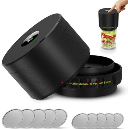 Macchina Sottovuoto per Alimenti Macchina for sigillare sottovuoto elettrica for barattoli di vetro Kit for sigillare sottovuoto senza fili for la conservazione degli alimenti Coperchi for barattoli d