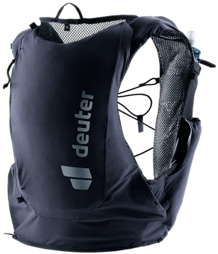 Deuter Women’s Traick 5 SL Trail Running & Hydration Vest for Minimalist High-Performance Trail Runs, 5 Liter - Medium - Black