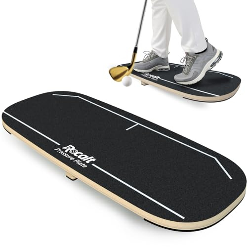 Rocalt Golf Pressure Plate - Weight Shift Board for Golf Swing Trainer, Indoor & Outdoor Practice, Anti-Slip Design for All Skill Levels, Improving Strength & keep Tempo