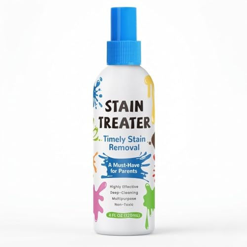 Messy Eater Stain Treater Spray, stain remover for clothes, Stain Treater Spray for Clothes - 120ml Travel-Friendly Stain Remover Spray for Grass, Blood, Grease, Wine, Ink, Tea & Coffee Marks