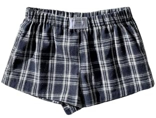 Floerns Women's Plus Size Gingham Boxer Shorts Straight Leg Lounge Pajama Pj Shorts Blue X-Large Plus