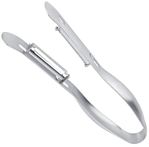 Generic Sparrisskalare i Rostfritt Stål Skarpa Dubbelsidiga Blad Lätt Att Skala för Grönsaker Remover Lämplig för Sparris och Morötter 1 St