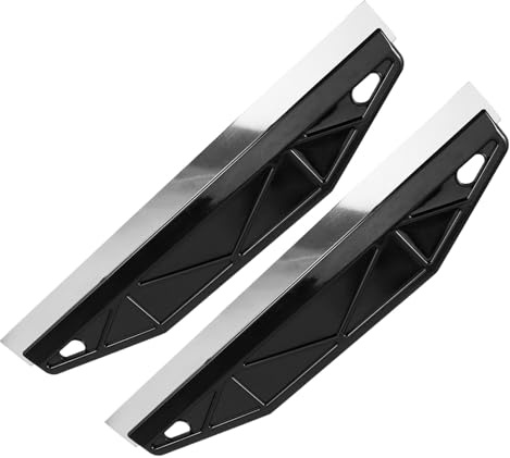 Toddmomy Cuchillo para Recortar Bordes de Papel Tapiz de Acero Inoxidable, Protector de Pintura Negro 2 Piezas, Herramienta para Pintar Bordes de Zócalo y Techos Altos, Guía