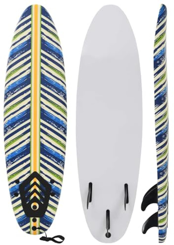 QUAHEAS Planche de surf en mosaïque légère XPE avec noyau en mousse EPS et ailerons Thruster, laisse de sécurité, tapis de traction, idéal pour les débutants, les sports nautiques, la plage, l'été