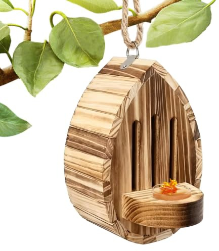 Casa De Madera Para Exterior Refugio Madera Natural Con Forma De Lágrima