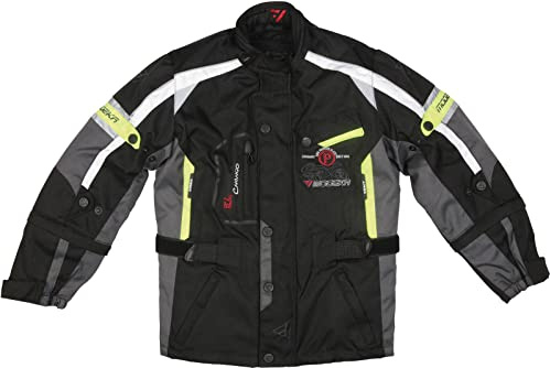 Modeka El Chango Veste textile de moto pour enfants, schwarz/gelb, 116
