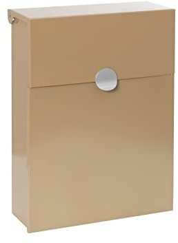 Arregui Buzón exterior metálico personalizable, iridium - plata, din a4 - 37 x 26,8 x 10 cm