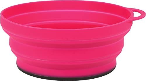 Lifeventure Ciotola Pieghevole e Portatile in Silicone ellisse per Campeggio, Viaggi e all'aperto - Rosa