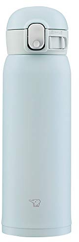 Zojirushi SM-WA36-HL One-Touch Stainless Steel Mug, Seamless, 0.36 L, Ice Gray