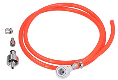 Gruppo Linea di Bloccaggio a Sfera, Gruppo Linea di Birra con Chiusura a Sfera da 1,7 M con Tappo di Carbonatazione da 5/16 Pollici Accessori per Fusti di Birra per Sistema di Produzione della Birra