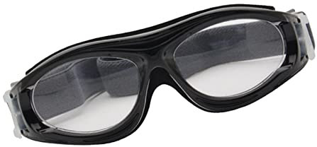 F Fityle Basketball Sportbrille mit Elastischer Kinder Fußballbrille, SCHWARZ