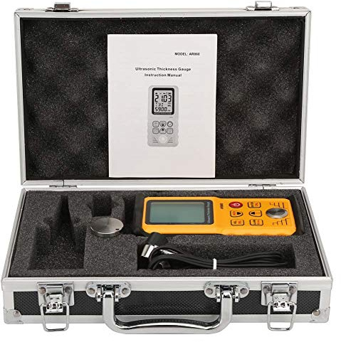 Misuratore di Spessore Digitale Misuratori Spessimetri Ad Ultrasuoni AR860 Ampio Display a Schermo Spessore Digitale Ad Ultrasuoni Intervallo di Misurazione della Sonda: 1 0-300 0 Mm (acciaio)