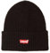 Levi's Herren & Unisex Essential Ribbed Batwing Beanie, Regular Black, UN