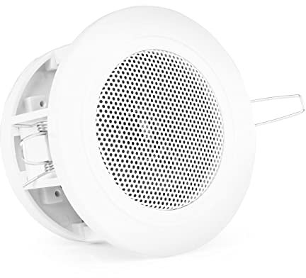 Power Dynamics CSBA3L Haut-Parleur de Plafond Encastrable 30 Watts - Blanc, 8 Ohm, 3 Pouces, Enceinte Passive, Enceinte Compacte, Idéal pour Diffuser Une Musique d'Ambiance dans Votre Pièce