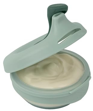 b.box Fill + Feed Reusable Baby Toddler Food Pouch, Silicone Pouch with Plastic Lid, 110ml Capacity, Dishwasher and Microwave Safe, BPA Free, Leakproof, Ergonomic Design for 4 Months and Up, 6-Pack