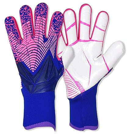 OLYSPM Torwarthandschuhe Kinder Torwarthandschuhe Herren mit Rutschfester Latex Handfläche,Kinder Torwarthandschuhe mit Atmungsaktiv,Abriebfest,Super-Griff,Größe 6/7/8/9/10