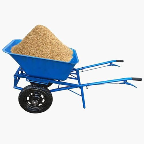 YHWKGZ Carriola,Carrello da Giardino Agricola a 2 Ruote, Giardino Carrello con Benna Ribaltabile, Frutteto/Cantiere/Trasporto, Carrelli da Trasporto di 800 Libbre