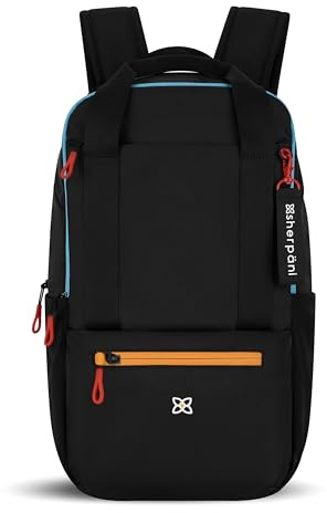 Sherpani Camden, Convertible Backpack, 3 in 1 Tote Bag, Women Crossbody Bag, Cross Body Purse, 21L Travel Backpack, Travel Gifts for Women, RFID Protection, Fits 15” Laptop (Chromatic)