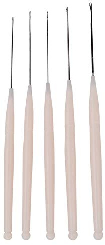 KUIDAMOS Juego de Agujas para Abalorios Duraderas para Elaborar Joyas Fácilmente, Pasar Pequeñas Cuentas Suavemente, 5 uds., Ideal para Accesorios Hechos a Mano