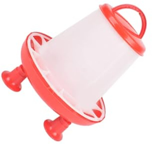 AMSLSIU Secchio per l'acqua per polli facile da pulire, favorisce l'igiene e mantiene un sano negli allevamenti di pollame. Forniture per parrocchetti, pollame e, Mangiatoia da 3 kg