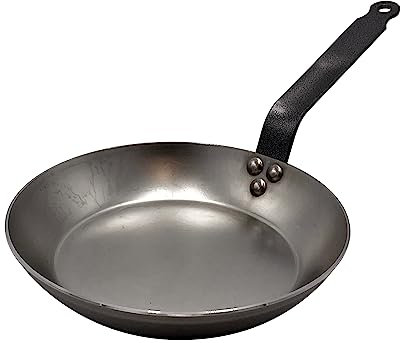 Pentole Agnelli - Linea Ferro Padella Pesante in Ferro, 50 cm, Colore Grigio, COFE3006PT50