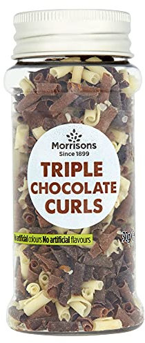 Morrisons Triple Chocolate Curls, 30 g
