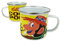 Kelloggs Coco Pops Tasse de camping en émail – Cadeau rétro pour caravane et accessoires de camping – Tasse à café amusante de style vintage pour femmes, hommes et enfants