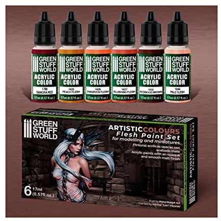 Green Stuff Paint Set Flesh