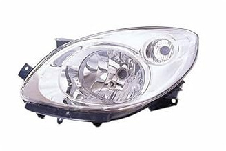 Repiauto Phare avant gauche H4 chromé compatible avec Renault Twingo 2 phase 1 2007-2011
