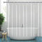 YISURE Duschvorhang 180x180 transparent, Duschvorhang Durchsichtig Transparent PEVA Klar Wasserdicht Waschbar für Badewanne mit Magnetischem Saum, Breite 180 x Höhe 180cm
