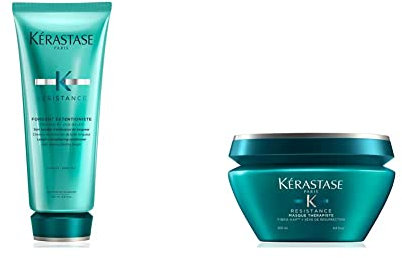 Kérastase | Haarspülung für langes und geschädigtes Haar, 200 ml & Kérastase | Haarmaske für stark geschädigtes und strapaziertes Haar, Regenerierend und reparierend, Masque Thérapiste, 200 ml