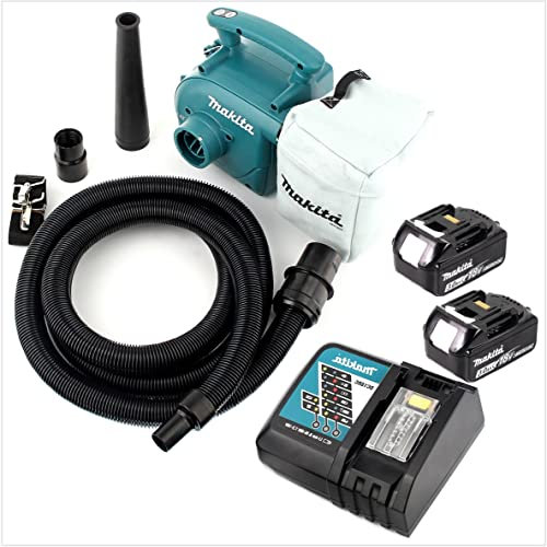 Makita DVC 350 RF Batteria Aspirapolvere 18 V + 2 batterie 3,0 Ah + caricatore