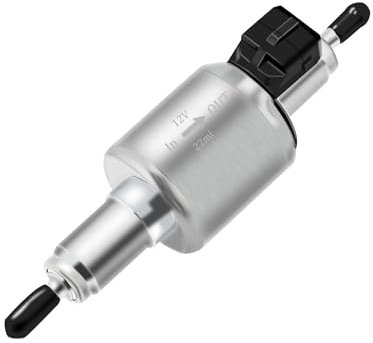 Yeelua Car Diesel Heater Oil Fuel Pump, 12V 22ML Pulse Metering Gas Inline Electric Fuel Pump Kit for 2KW 5KW 8KW Auto Air Diesels Parking Heater Car Accessories