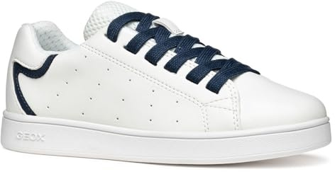 Geox J ECLYPER Boy B - Scarpe da Ginnastica Bambino, White/Navy,