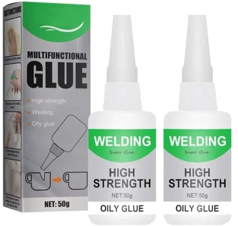 Superglue 2025 - Colle universelle à haute résistance à l'huile - Super multifonction - Colle de soudage à base d'huile à haute résistance (2 pièces)