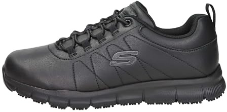 Skechers Damen Nampa Beja Medizinischer Serviceschuh, Schwarz, 38.5 EU, Schwarz, 38.5 EU
