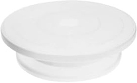 WSQHAO tårtverktyg kit för dekoration inkluderar plast roterande skivspelare glasyr/spatel tårtor utjämnare för bakning tårtdekoration (VIT)