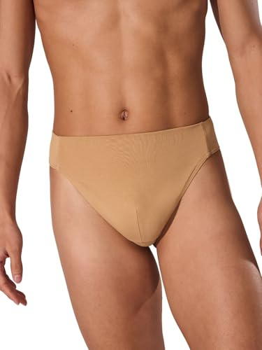 Capezio Fodrad stringtrosa för män, förstärkt fodrat bälte fram (3-pack)