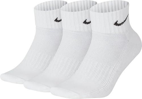NIKE Cushion Value One Quarter Sock - White/Black, M