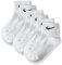 Nike Herren One Quarter Socks 3PPK Value Socken, 3er Pack, Weiß (White/Black 101), 38/42 (Herstellergröße: M)